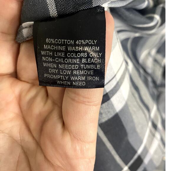 Red Ape Party  Shirt Mens M  Gray/Black Plaid Always King Patches Logo Street - Picture 14 of 15